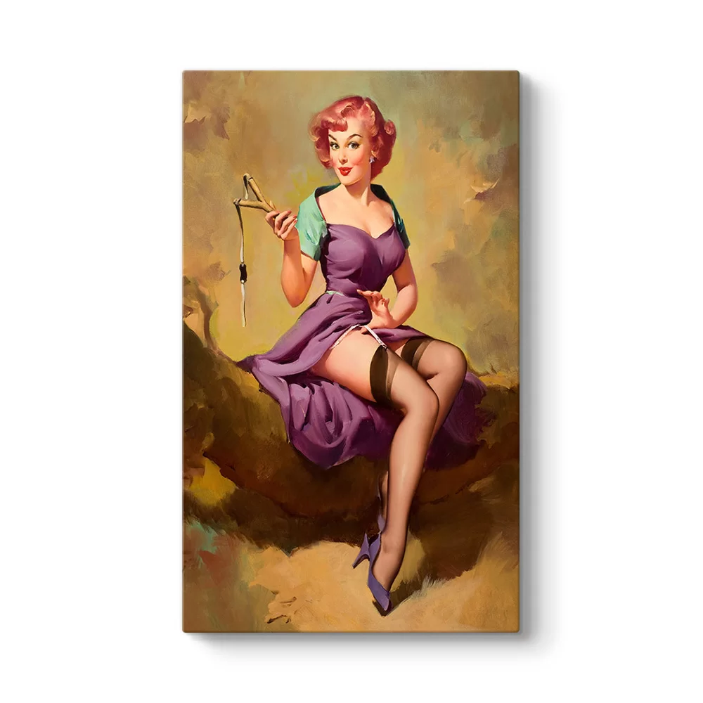 Pin Up Elvgren Tablosu - Model 35